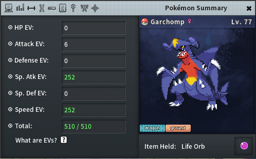 Garchomp EV