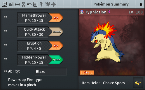 Typhlosion Move